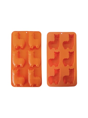 Ard'time Silikon-Backform "Lama" in Orange - (L)30 x (B)16,5 cm