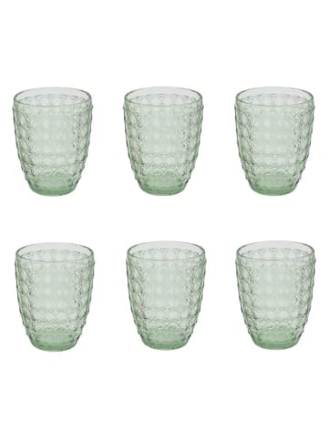 Ard'time Szklanki (6 szt.) "Hanae" w kolorze zielonym - 350 ml