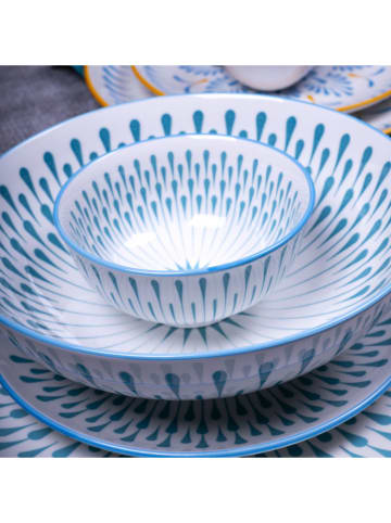 Ard'time Talerze głębokie (6 szt.) "Kyoto" ze wzorem - Ø 21 cm