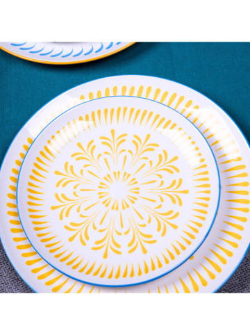 Ard'time 6-delige set: dessertborden "Kyoto" wit/meerkleurig - Ø 20,3 cm