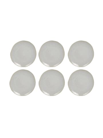 Ard'time 6er-Set: Dessertteller "Nuage" in Creme - Ø 20,5 cm