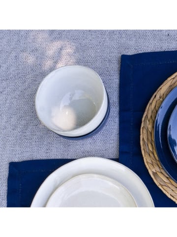 Ard'time 6-delige set: kommen "Oia" blauw/grijs/crème - Ø 14,2 cm