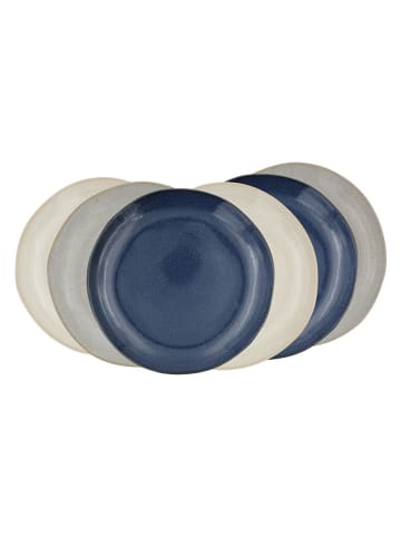 Ard'time 30-częściowy zestaw "Oia" w kolorze jasnoszaro-biało-niebieskim