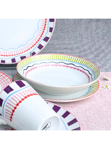 Ard'time 6er-Set: Suppenteller "Relax Sunset" in Bunt - Ø 20 cm