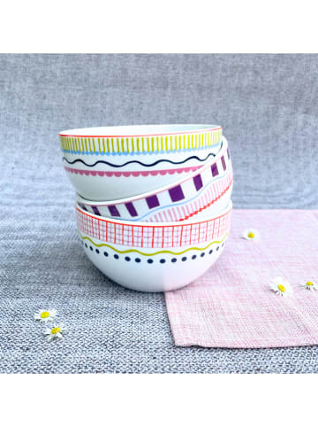 Ard'time 6-delige set: kommen "Relax Sunset" meerkleurig - Ø 14 cm