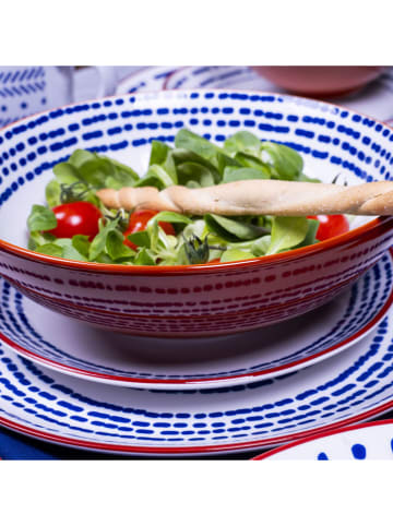 Ard'time Talerze głębokie (6 szt.) w kolorze jasnobrązowo-niebieskim - Ø 21 cm