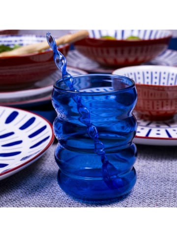 Ard'time 6-delige set: glazen "Santorin" blauw - 350 ml