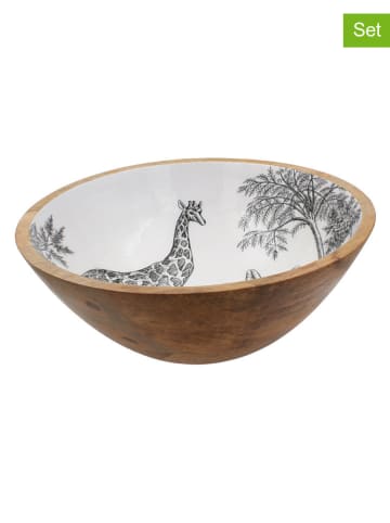 Ard'time 3-częściowy zestaw "Savana" w kolorze biało-jasnobrązowo-czarnym