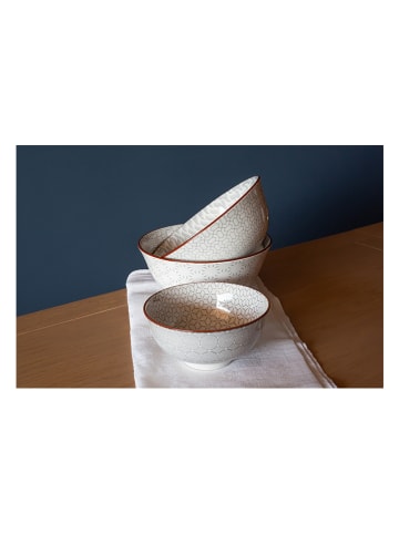 Ard'time 6er-Set: Schalen "Slow" in Weiß/ Grau - (H)7 x Ø 15 cm