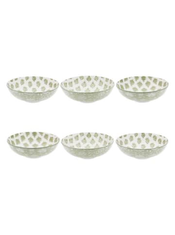 Ard'time Talerze głębokie (6 szt.) "Soliman" w kolorze zielonym - Ø 21 cm