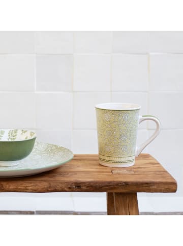 Ard'time 6er-Set: Kaffeetassen "Soliman" in Grün - (H)9,5 x  Ø 8 cm