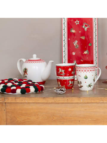 Ard'time Theepot rood/wit - 825 ml