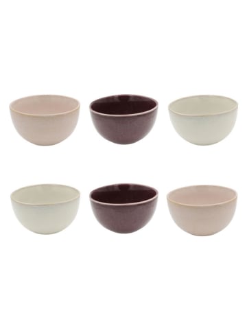 Ard'time 6er-Set: Schalen "Terra" in Beige/ Creme/ Braun - Ø 14,2 cm
