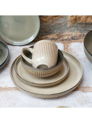 Ard'time 6-delige set: soepborden "Terralha" beige/groen - Ø 20,2 cm