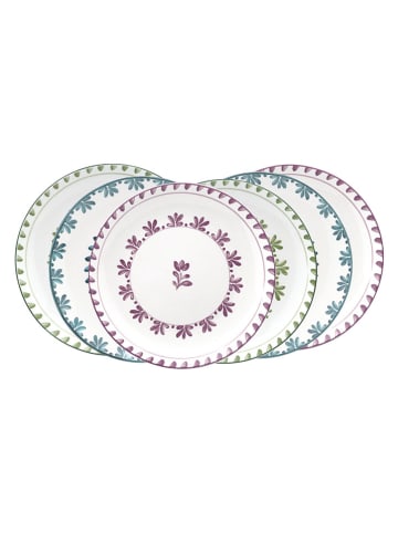 Ard'time 6-delige set: dessertborden "Trattoria" wit/meerkleurig - Ø 20,5 cm