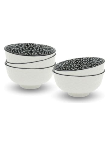 Ard'time 6er-Set: Schalen "Villa Les Pins" in Weiß - Ø 11 cm