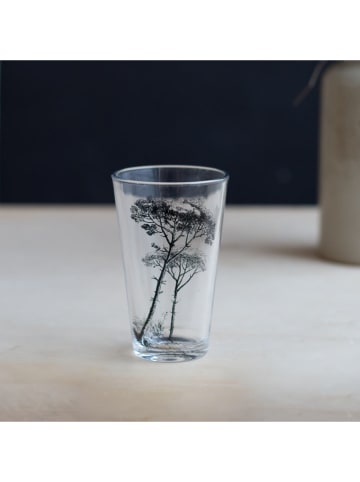 Ard'time 6-delige set: glazen "Villa Les Pins" transparant/zwart - 350 ml