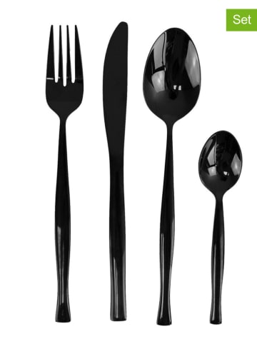 Ard'time 24tlg. Besteck-Set "Yucatan" in Schwarz