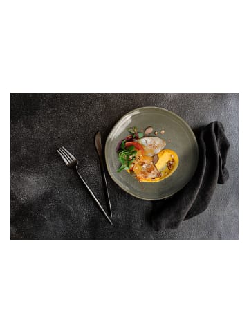 Ard'time 6-delige set: dessertborden "Zao" grijs/blauw - Ø 20,5 cm