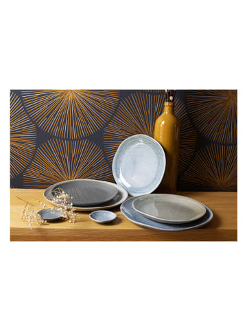 Ard'time 6er-Set: Dessertteller "Zao" in Grau/ Blau - Ø 20,5 cm