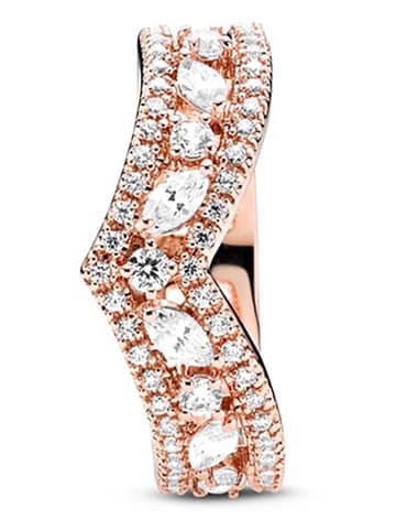 Pandora Rosévergold. Ring mit Zirkonias