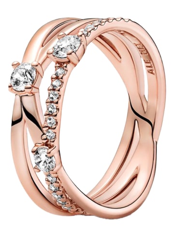 Pandora Rosévergold. Ring mit Zirkonia