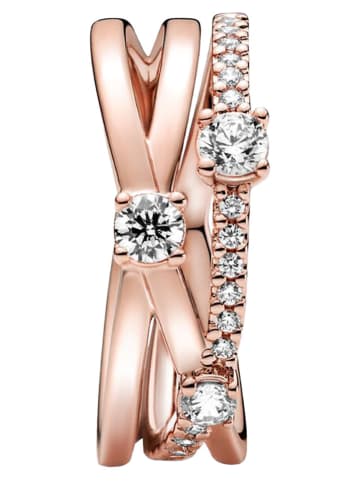 Pandora Rosévergold. Ring mit Zirkonia