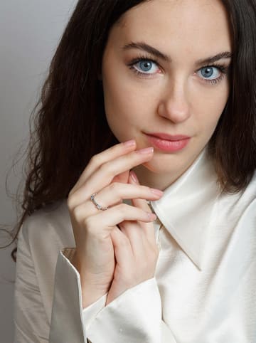 Pandora Silber-Ring mit Edelsteinen