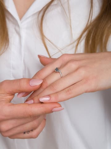 Pandora Silber-Ring mit Kristallen