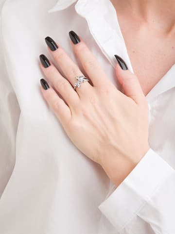 Pandora Silber-Ring mit Edelsteinen