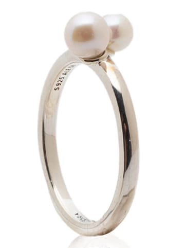 Pandora Silber-Ring mit Edelsteinen und Perle