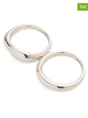 Pandora 2er-Set: Silber-Ringe