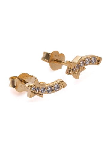 Pandora Vergulde oorstekers met edelstenen