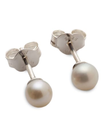 Pandora Srebrne kolczyki-wkrętki z perłami