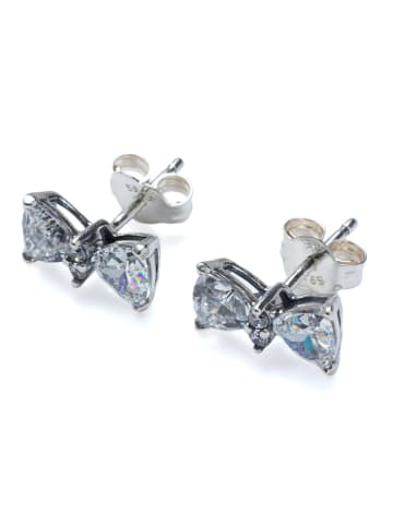 Pandora Silber-Ohrstecker mit Edelsteinen