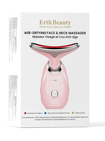 ErthSkin Masażer LED w kolorze jasnoróżowym do twarzy i szyi