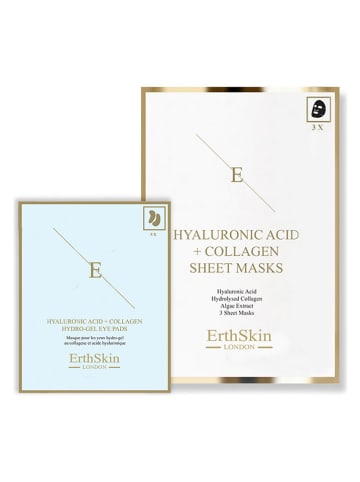ErthSkin 8-częściowy zestaw "Hyaluronic Acid + Collagen" do pielęgnacji twarzy