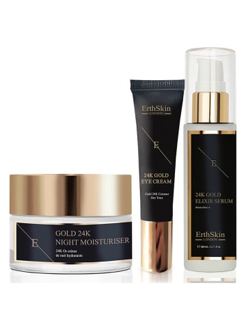 ErthSkin 3tlg. Gesichtspflege-Set ''24k Gold''