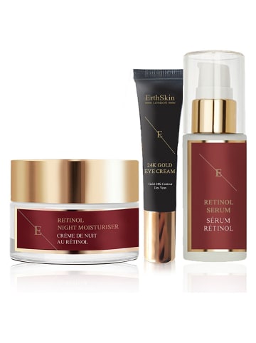 ErthSkin 3-częściowy zestaw "Retinol + 24k Gold" do pielęgnacji twarzy