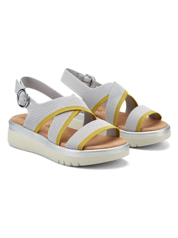 Freyling Sandalen grijs/citroengroen