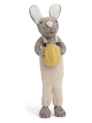 Gry & Sif Decofiguur ''Bunny'' grijs/beige - (L)27 cm