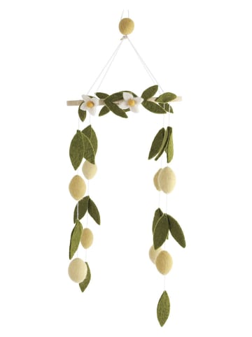 Gry & Sif Hangend deco-object groen/geel - Ø 20 cm