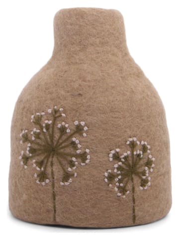 Gry & Sif Vaas beige - (H)13 cm - Ø 9 cm