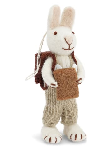 Gry & Sif Decofiguur ''Bunny'' wit/beige - (L)14 cm