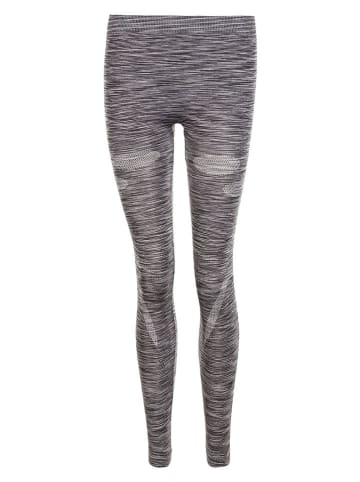 Endurance Legginsy sportowe "Battipaglia" w kolorze antracytowym