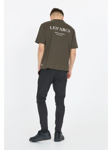 Les'Arcs Koszulka "Tynan" w kolorze brązowym