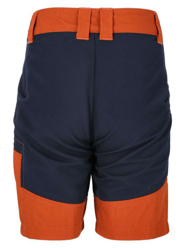 Zigzag Wander-Shorts "Bono" in Orange/ Dunkelblau