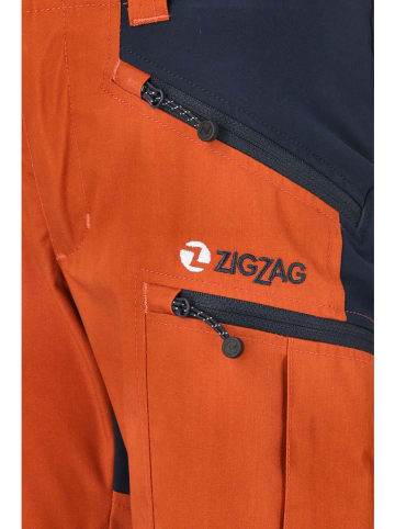 Zigzag Wander-Shorts "Bono" in Orange/ Dunkelblau