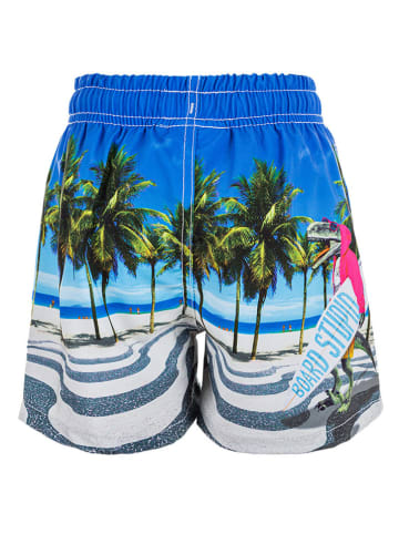 Zigzag Badeshorts "Dino" in Blau/ Grün