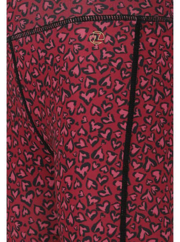 Zigzag Legginsy funkcyjne "Valerie" w kolorze jagodowym